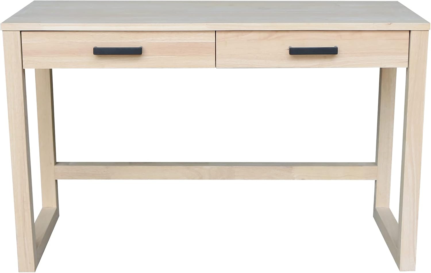 Home Office With Two Desks - طاولة عمل من الخشب الصلب مع