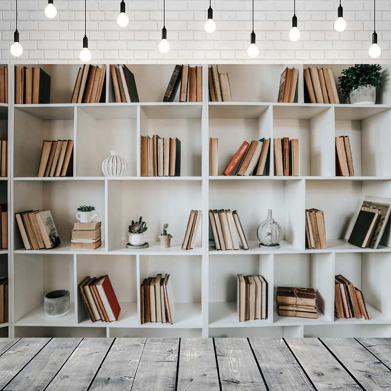 Home Office Zoom Background - خلفية تصوير على شكل رف كتب