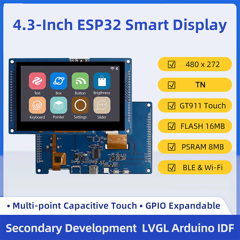 Monitor Arm Dual - لوحة تطوير ESP32 S3 بشاشة لمس