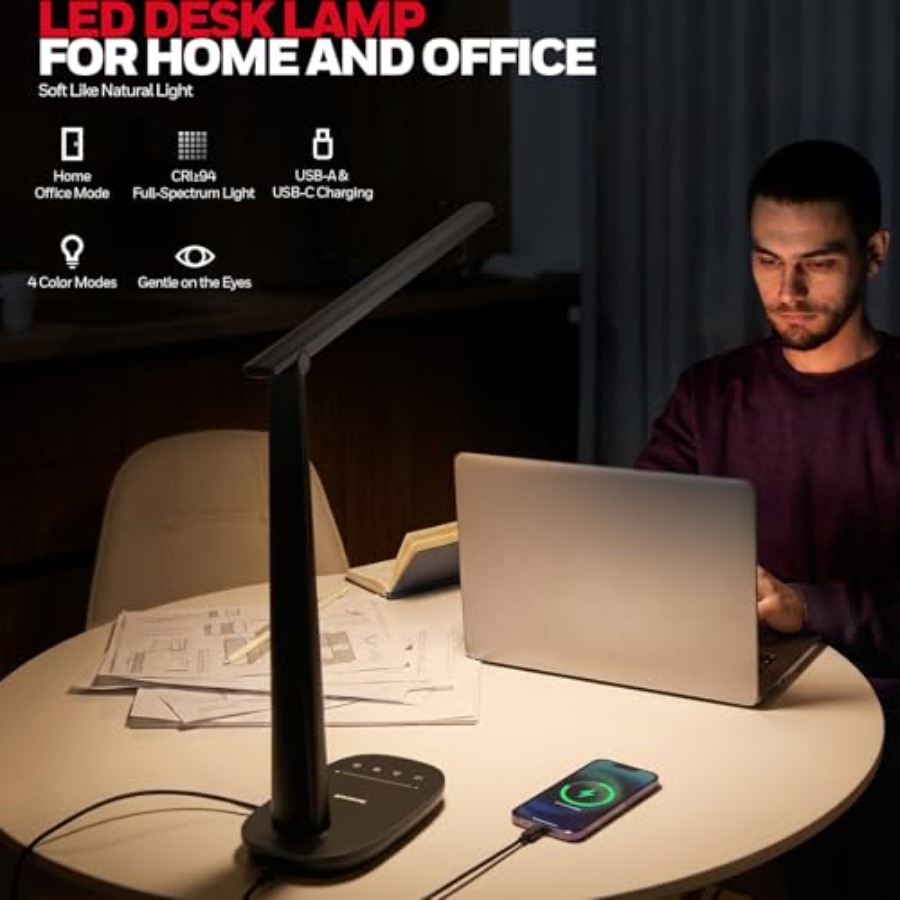 مصباح مكتب LED للمنزل والمكتب، - مراجعة Desk Lamp Led وسعره