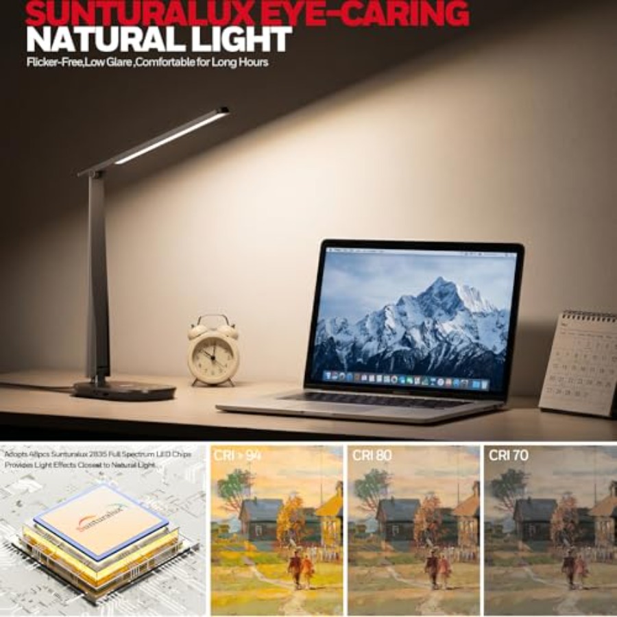 مصباح مكتب LED للمنزل والمكتب، - مراجعة Desk Lamp Led وسعره