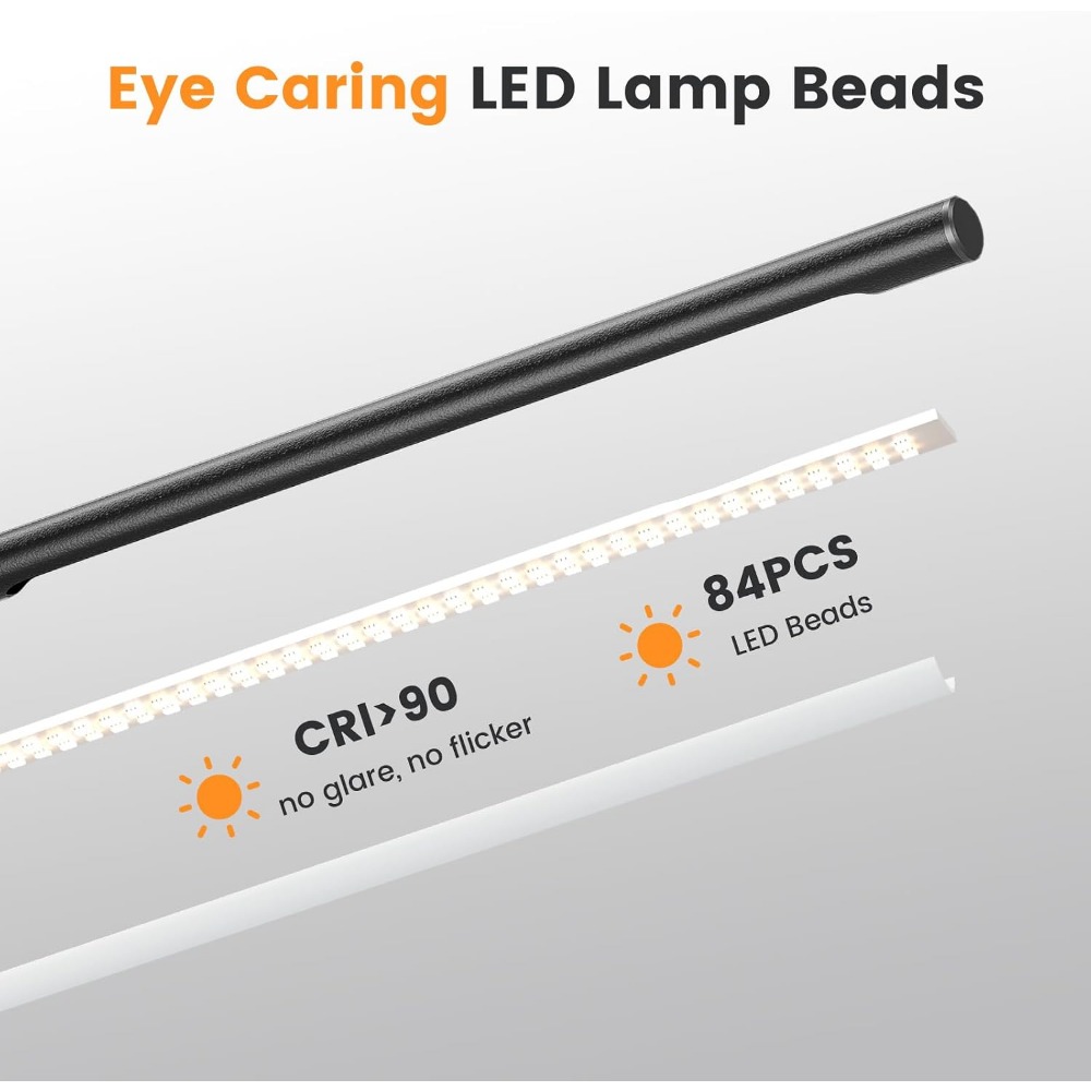 مصباح مكتب LED معدني قابل للتع - مراجعة Desk Lamp Led وسعره