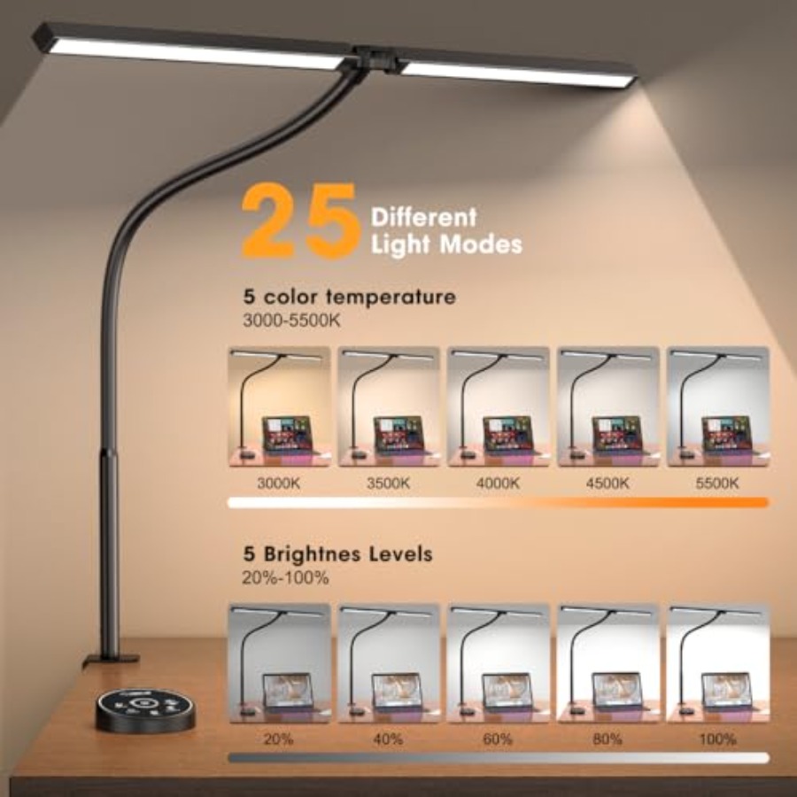 مصباح مكتب LED للمكتب والمنزل  - مراجعة Desk Lamp Led وسعره
