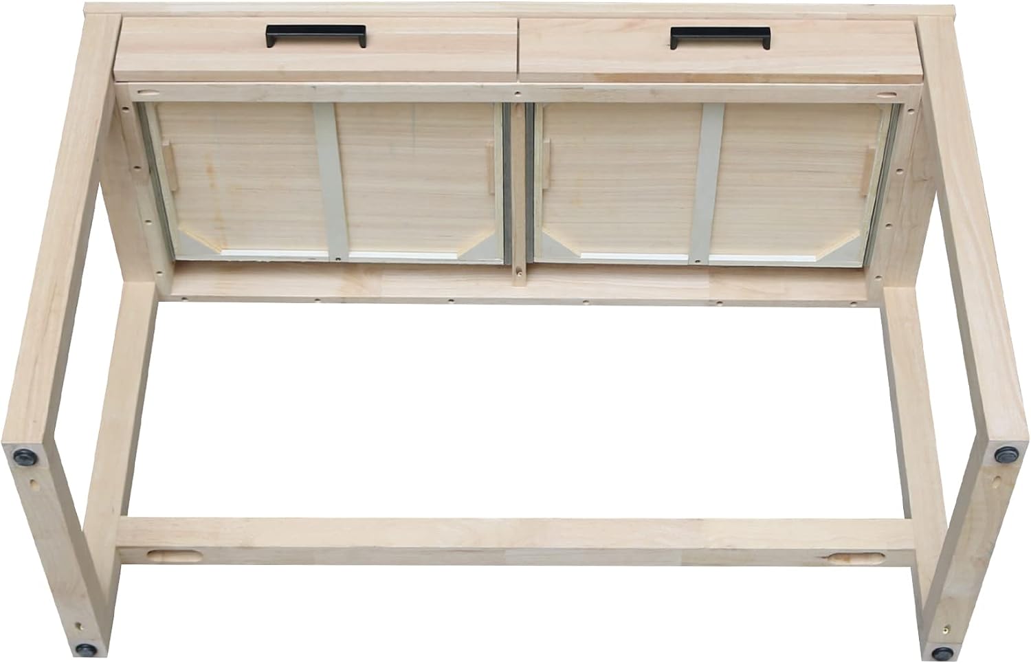 طاولة عمل من الخشب الصلب مع در - مراجعة Home Office With Two Desks وسعره