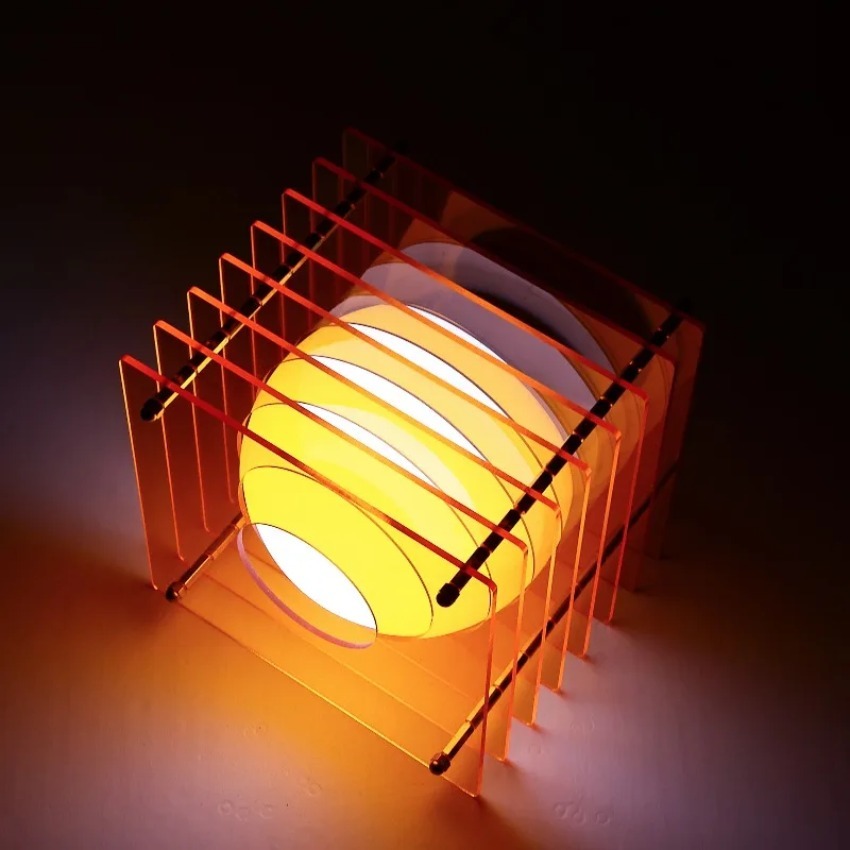 DIY الاكريليك ألف طبقة مصباح م - مراجعة Desk Lamp Led وسعره