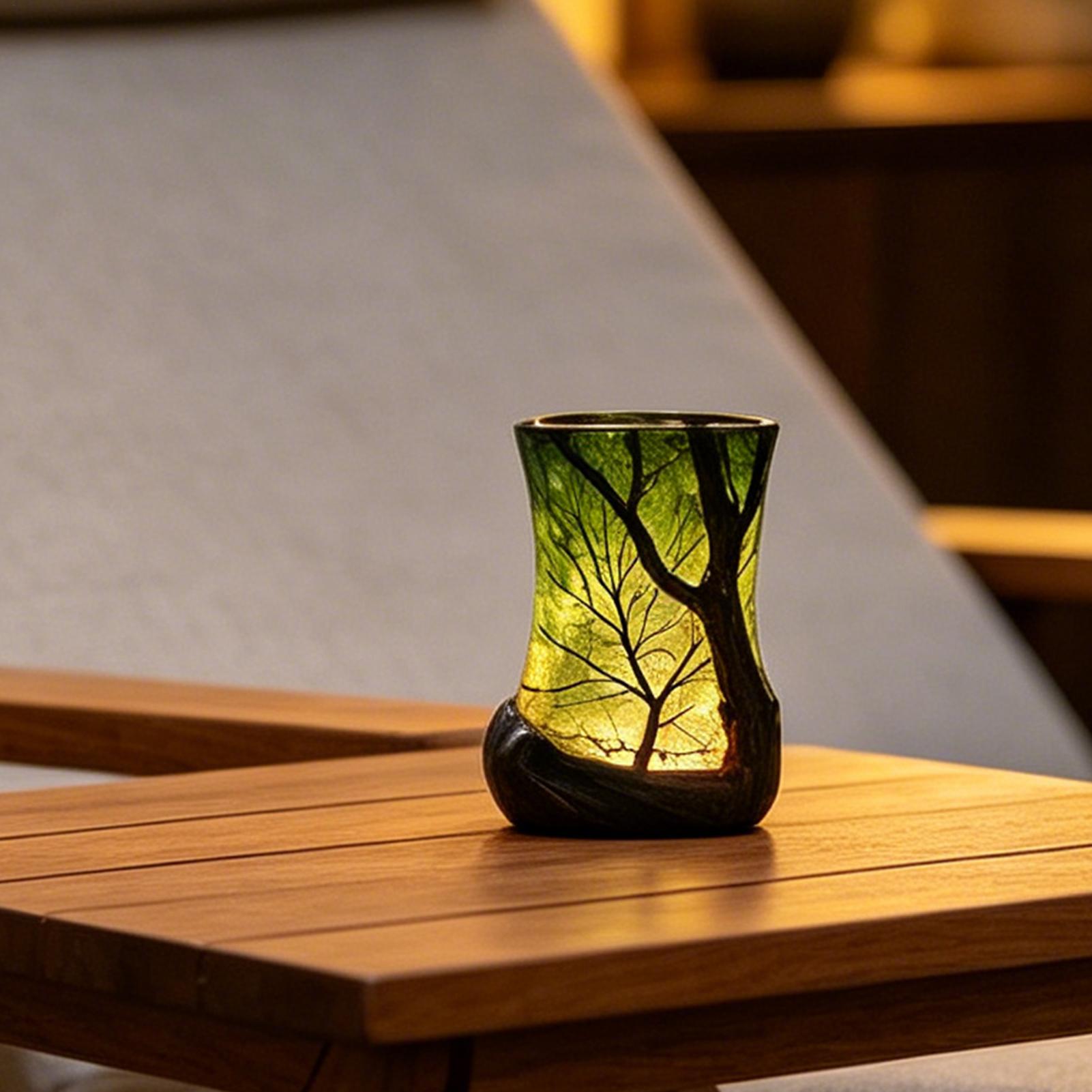 مصباح طاولة جانبي على شكل غابة - مراجعة Desk Lamp Led وسعره