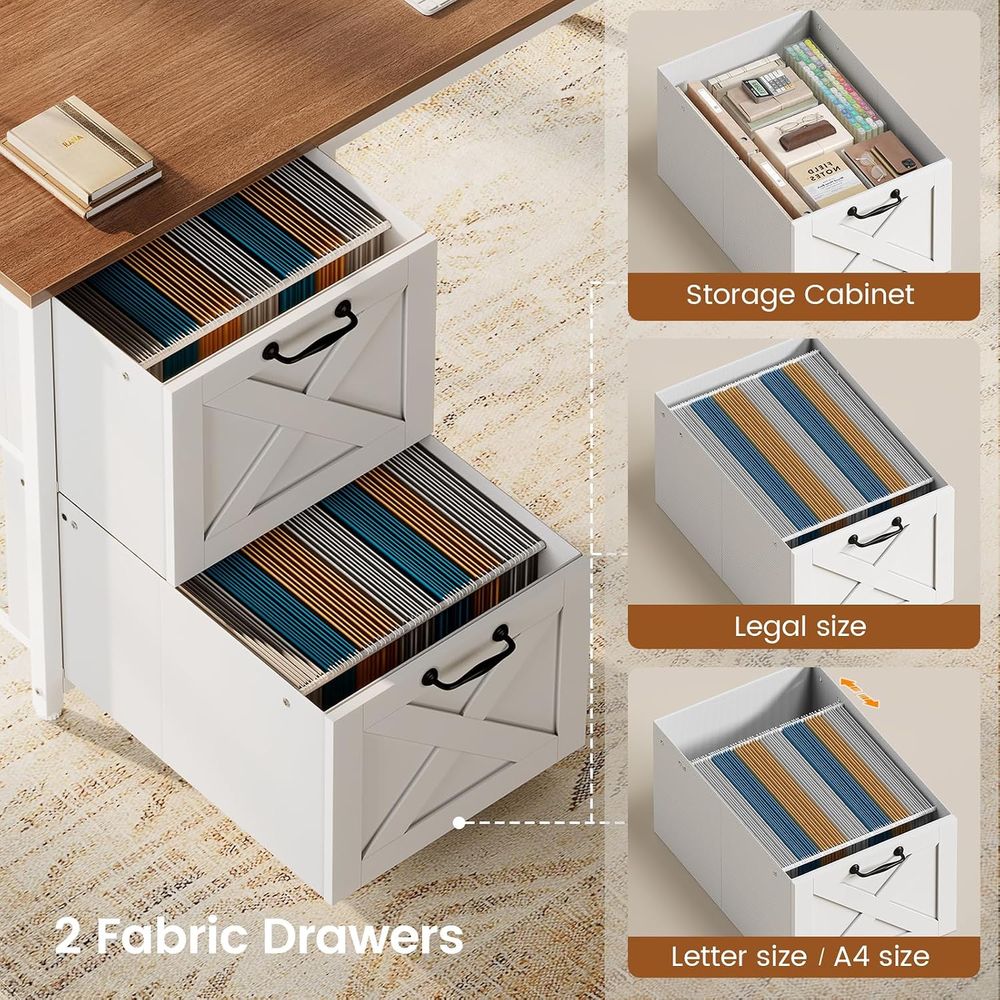 مكتب على شكل حرف L مع وحدة تخز - مراجعة Home Office With Two Desks وسعره