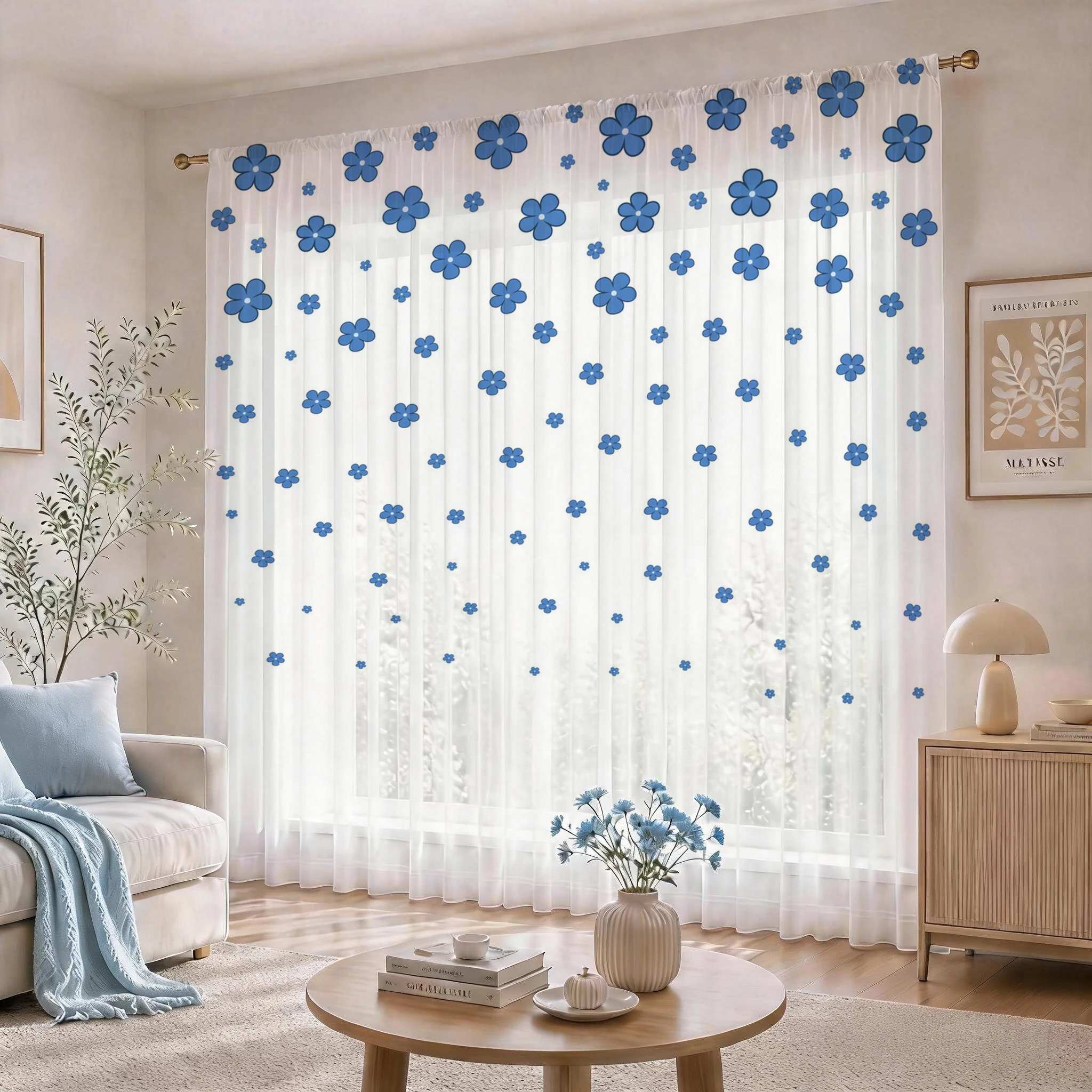 ستارة شفافة حديثة بتدرج لوني أ - مراجعة Home Office With Plants وسعره