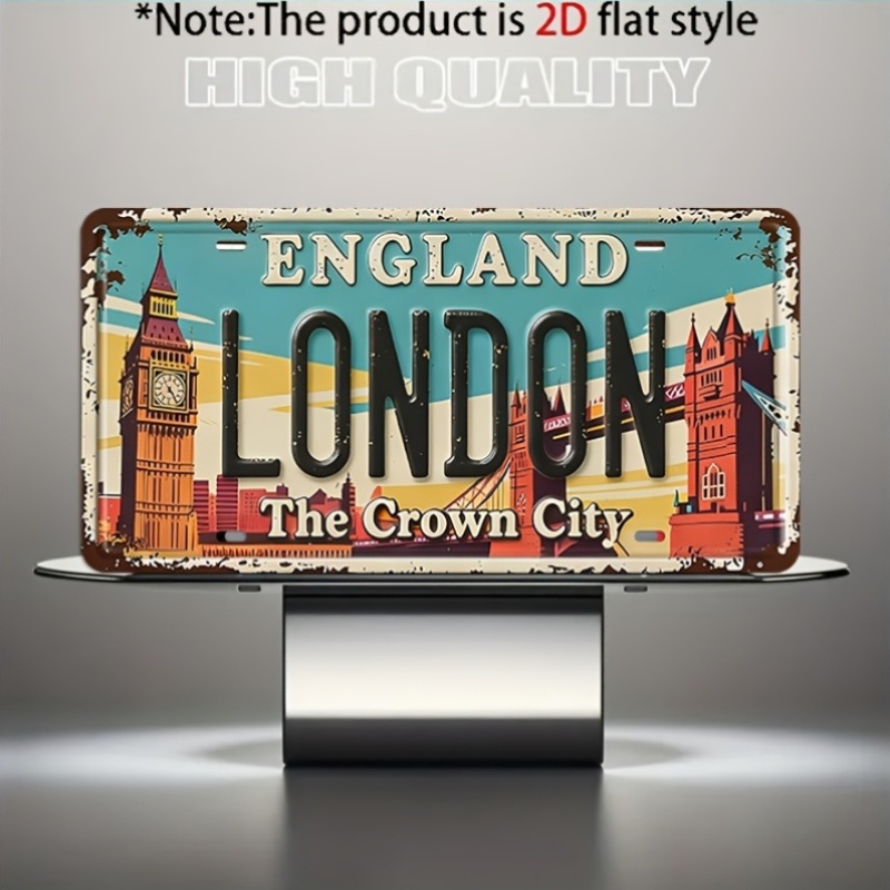 لافتة معدنية بتصميم مدينة لندن - مراجعة Home Office Of London وسعره