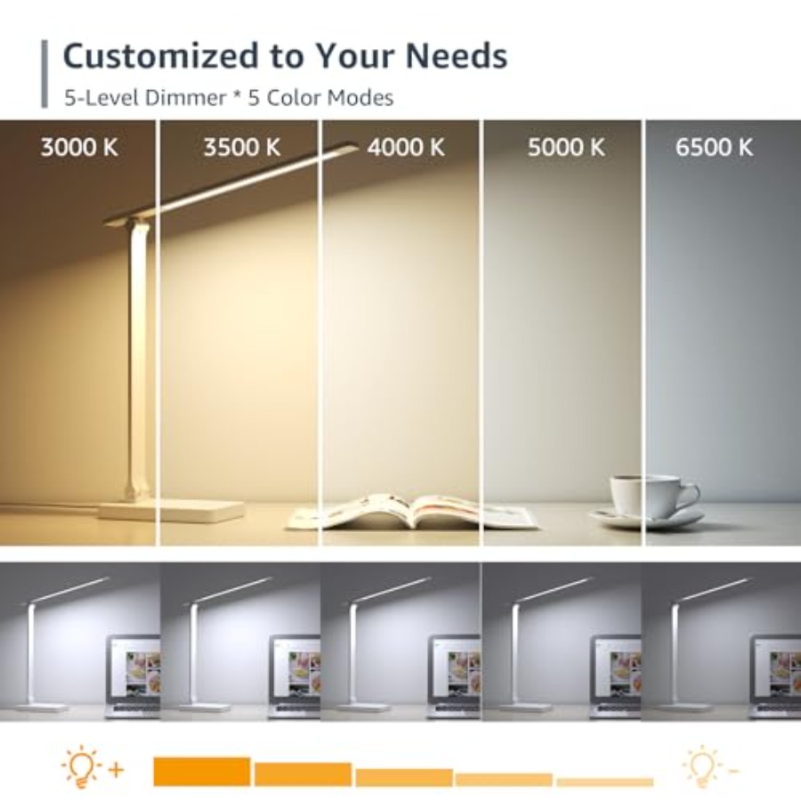 مصباح مكتب LED، إضاءة مكتبية م - مراجعة Desk Lamp Led وسعره