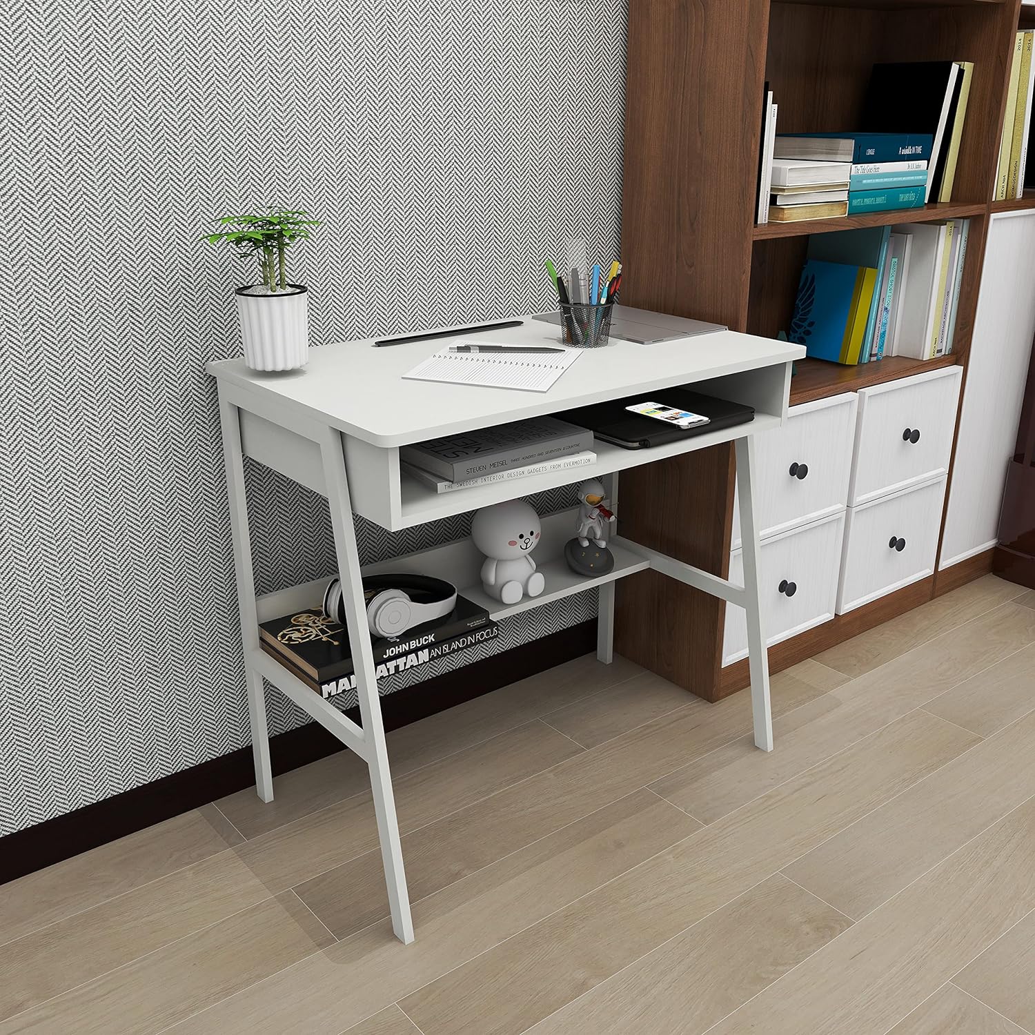 مكتب منزلي من Combohome، طاولة - مراجعة Home Office With Two Desks وسعره