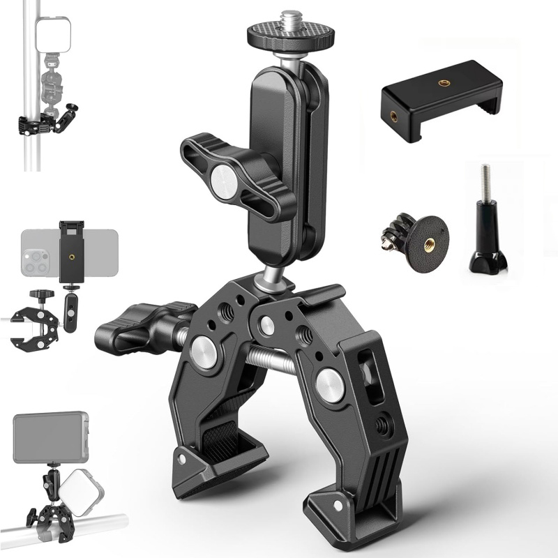 مشبك ألومنيوم عالمي فائق التحم - مراجعة Monitor Arm Dual وسعره