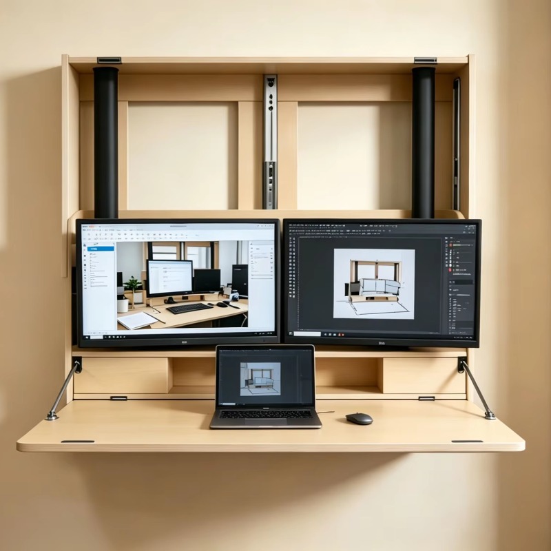 محطة عمل منزلية موفرة للمساحة  - مراجعة Home Office With Two Desks وسعره