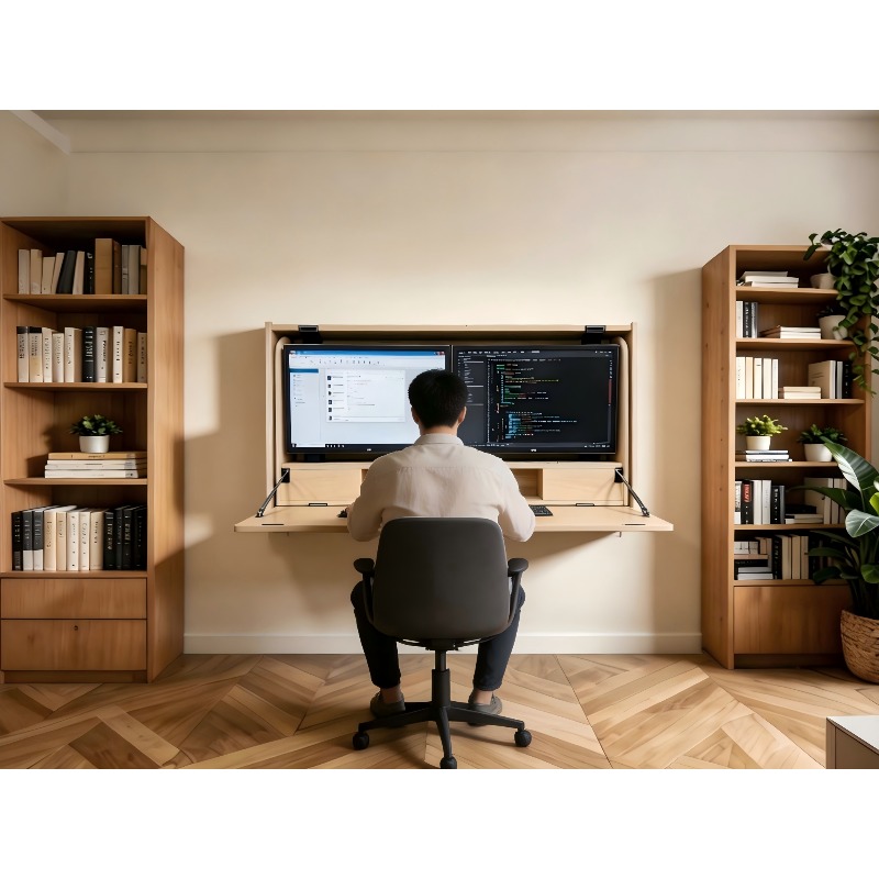محطة عمل منزلية موفرة للمساحة  - مراجعة Home Office With Two Desks وسعره