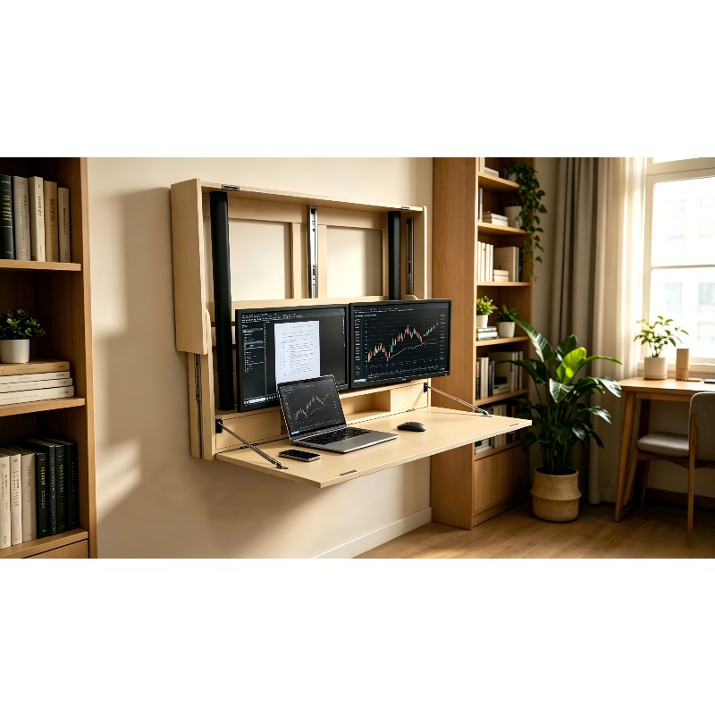 محطة عمل منزلية موفرة للمساحة  - مراجعة Home Office With Two Desks وسعره