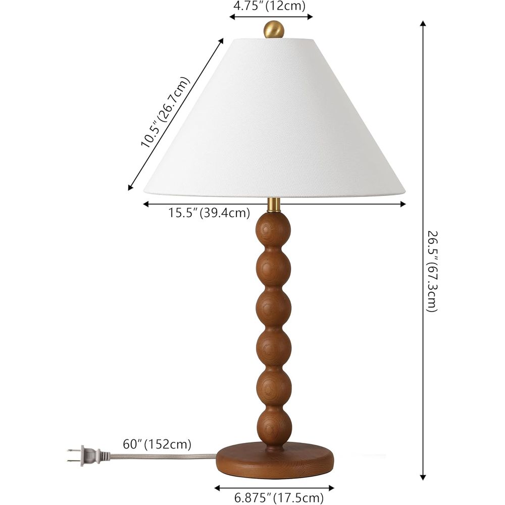 مصباح طاولة من الراتنج البني ا - مراجعة Desk Lamp Led وسعره