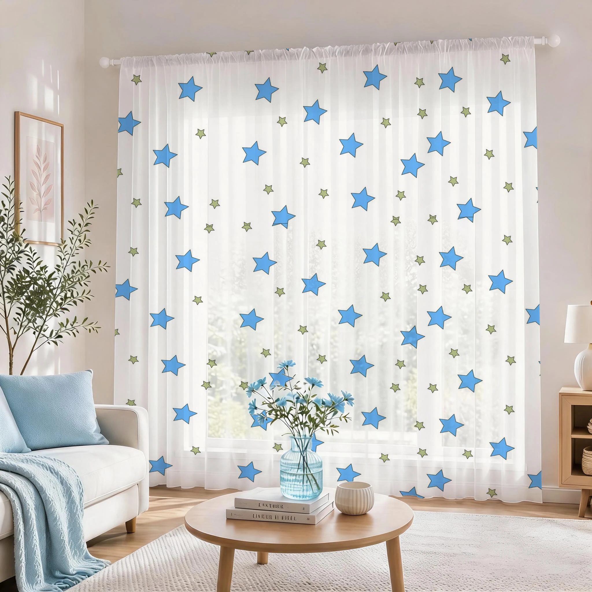 ستارة شفافة حديثة بتدرج لوني أ - مراجعة Home Office With Plants وسعره
